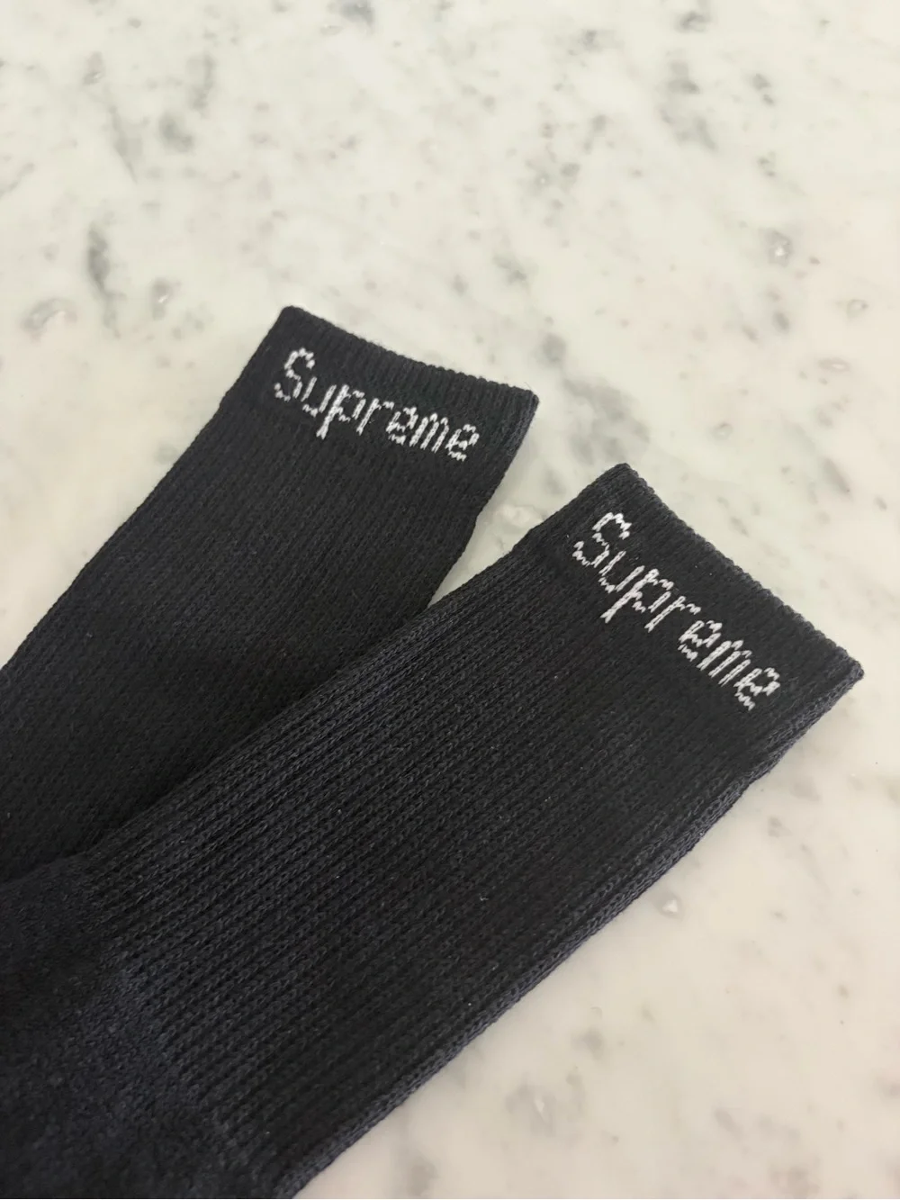 Supreme Black Athletic Crew Socks 1 Pair only